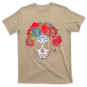 De Los Muertos La Catrina Day Of The Dead Sugar Skull Women T-Shirt