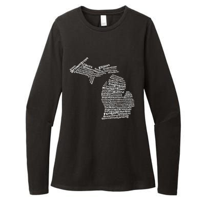 Drink Local Michigan Breweries Womens CVC Long Sleeve Shirt