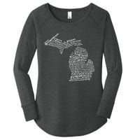 Drink Local Michigan Breweries Women's Perfect Tri Tunic Long Sleeve Shirt