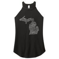 Drink Local Michigan Breweries Women's Perfect Tri Rocker Tank