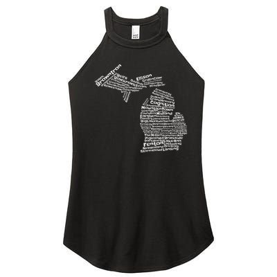 Drink Local Michigan Breweries Women's Perfect Tri Rocker Tank