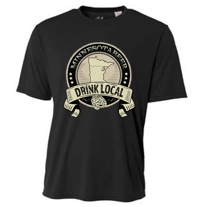 Drink Local Minnesota Craft Beer Mn Brewers & Breweries Cooling Performance Crew T-Shirt