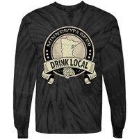 Drink Local Minnesota Craft Beer Mn Brewers & Breweries Tie-Dye Long Sleeve Shirt