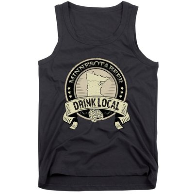 Drink Local Minnesota Craft Beer Mn Brewers & Breweries Tank Top