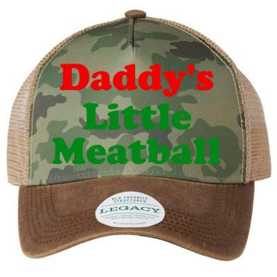 Daddys Little Meatball Funny Italian Joke Legacy Tie Dye Trucker Hat