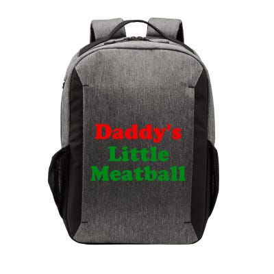 Daddys Little Meatball Funny Italian Joke Vector Backpack