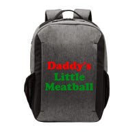 Daddys Little Meatball Funny Italian Joke Vector Backpack