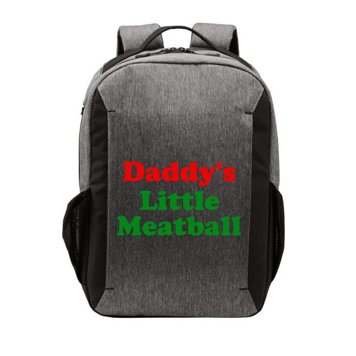 Daddys Little Meatball Funny Italian Joke Vector Backpack