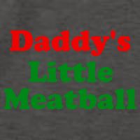 Daddys Little Meatball Funny Italian Joke Vector Backpack
