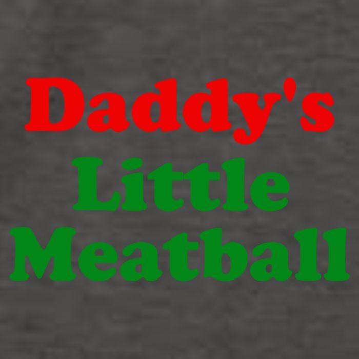Daddys Little Meatball Funny Italian Joke Vector Backpack