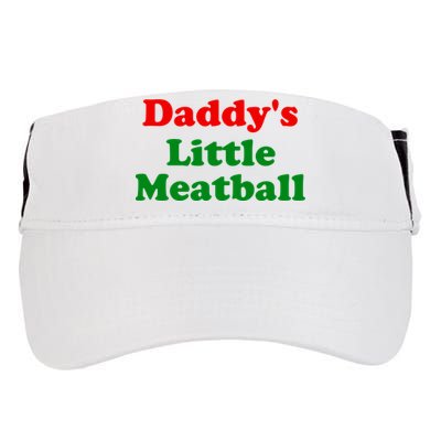 Daddys Little Meatball Funny Italian Joke Adult Drive Performance Visor