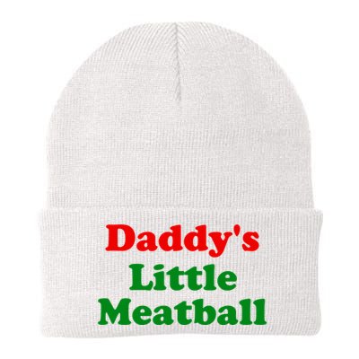 Daddys Little Meatball Funny Italian Joke Beanie