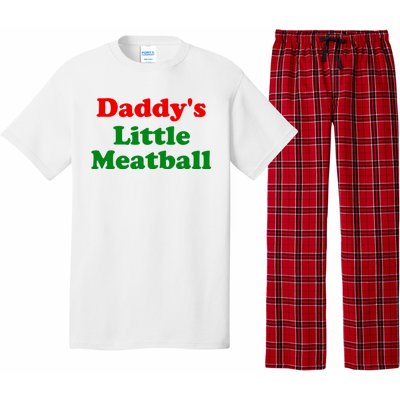 Daddys Little Meatball Funny Italian Joke Pajama Set