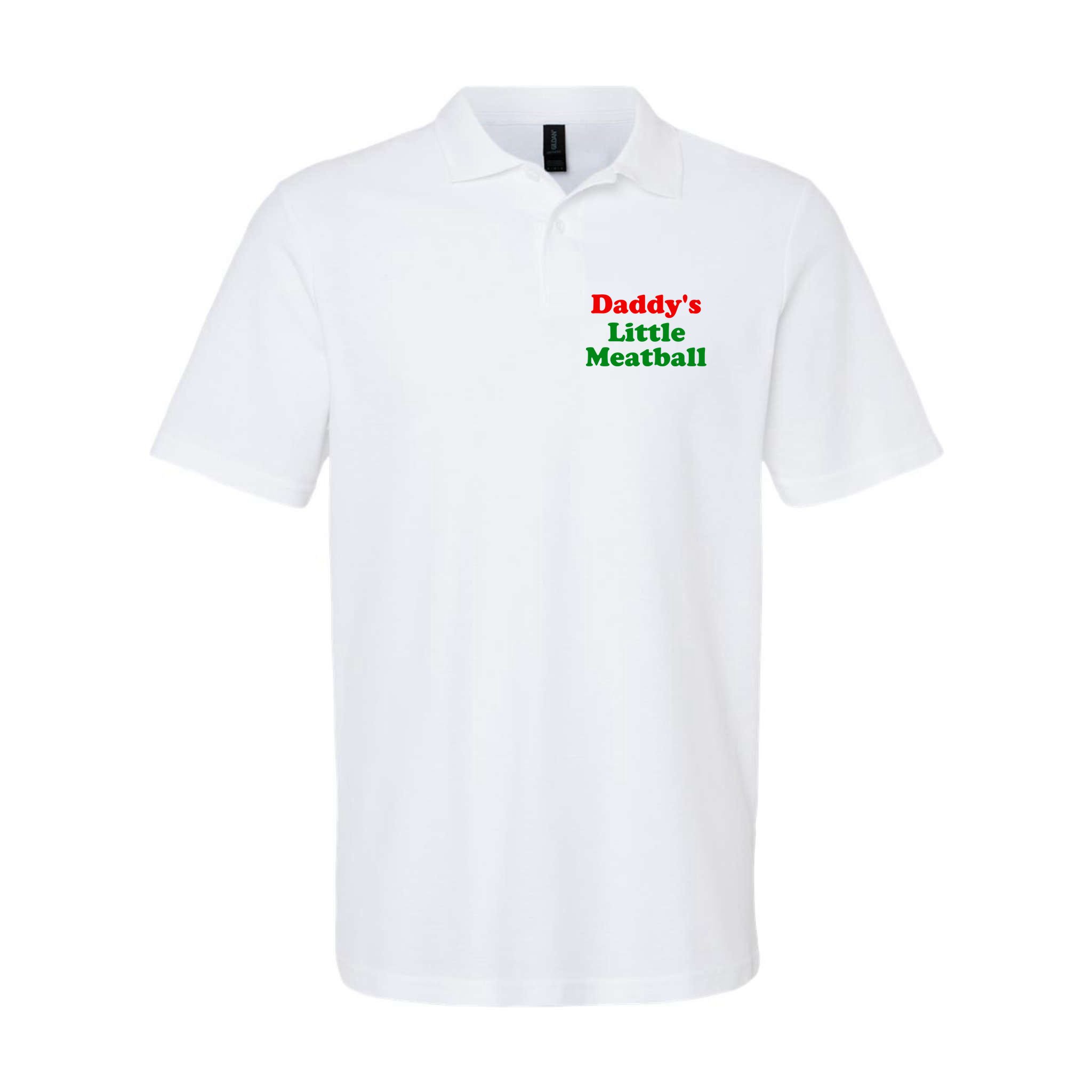 Daddys Little Meatball Funny Italian Joke Polo