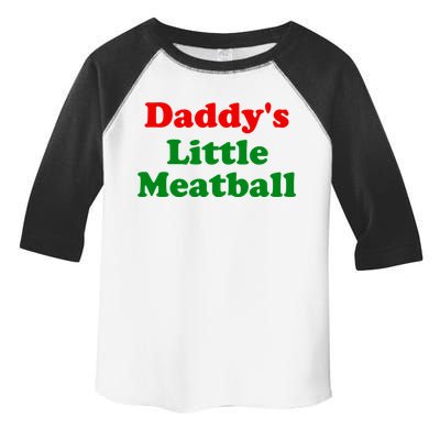 Daddys Little Meatball Funny Italian Joke Toddler Fine Jersey T-Shirt