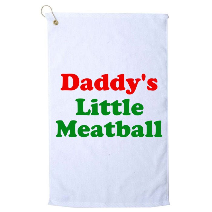 Daddys Little Meatball Funny Italian Joke Golf Towel