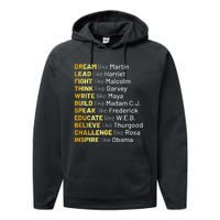 Dream Like Martin Lead Like Harriet Black History Month Performance Fleece Hoodie