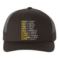 Dream Like Martin Lead Like Harriet Black History Month Yupoong Adult 5-Panel Trucker Hat