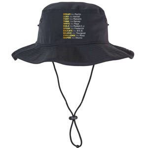 Dream Like Martin Lead Like Harriet Black History Month Legacy Cool Fit Booney Bucket Hat