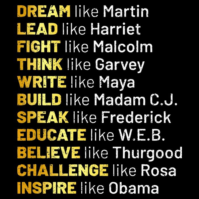 Dream Like Martin Lead Like Harriet Black History Month Drawstring Bag