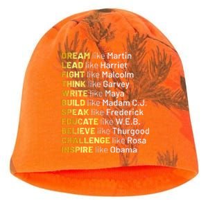 Dream Like Martin Lead Like Harriet Black History Month Kati - Camo Knit Beanie