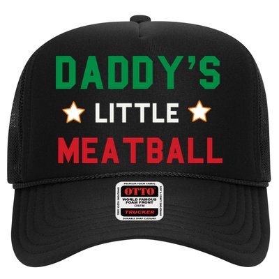 Daddy Little Meatball Italian Mom Sayings Boy Kids Girl Gift Trucker Hat