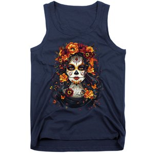 De Los Muertos La Catrina Day Of The Dead Sugar Skull Women Tank Top