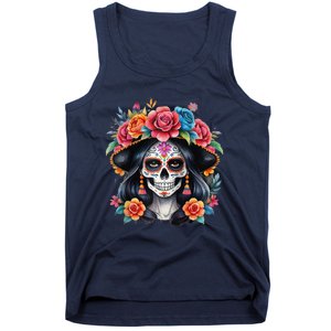 De Los Muertos La Catrina Sugar Skull Women Day Of The Dead Tank Top