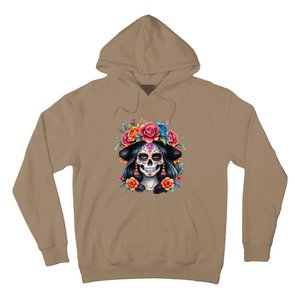 De Los Muertos La Catrina Sugar Skull Women Day Of The Dead Hoodie