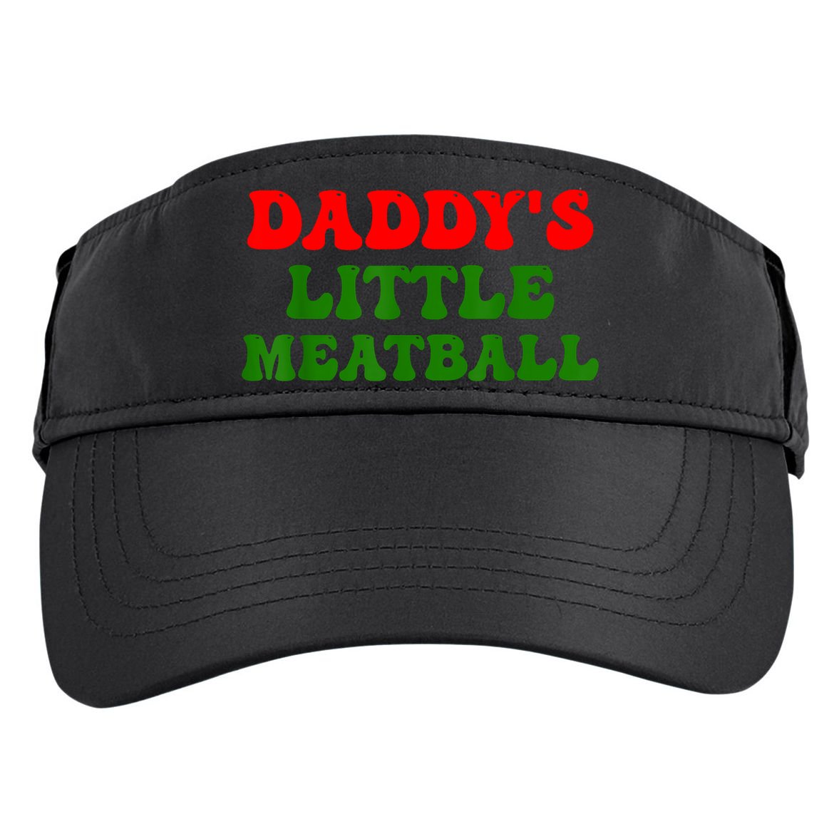 Daddys Little Meatball Funny Italian Dad Joke Adult Drive Performance Visor