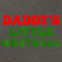 Daddys Little Meatball Funny Italian Dad Joke Cotton Canvas Backpack