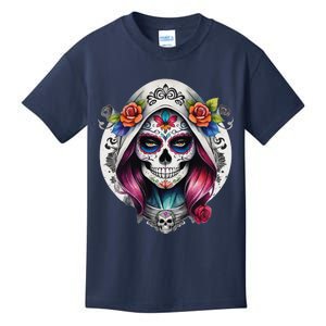 De Los Muertos La Catrina Sugar Skull Women Day Of The Dead Kids T-Shirt