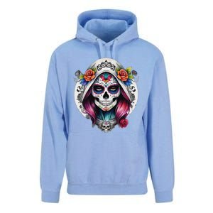 De Los Muertos La Catrina Sugar Skull Women Day Of The Dead Unisex Surf Hoodie