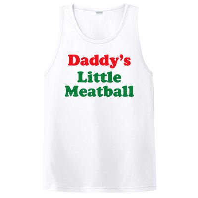 Daddy Little Meatball Italian Funny PosiCharge Competitor Tank