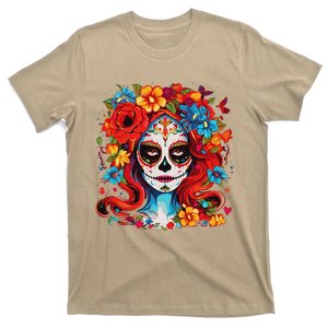 De Los Muertos La Catrina Day Of The Dead Sugar Skull Women T-Shirt