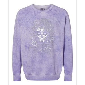 De Los Muertos La Catrina Day Of The Dead Sugar Skull Women Colorblast Crewneck Sweatshirt