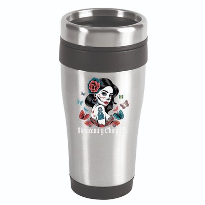De Los Muertos La Catrina Day Of The Dead Sugar Skull Women 16oz Travel Tumbler