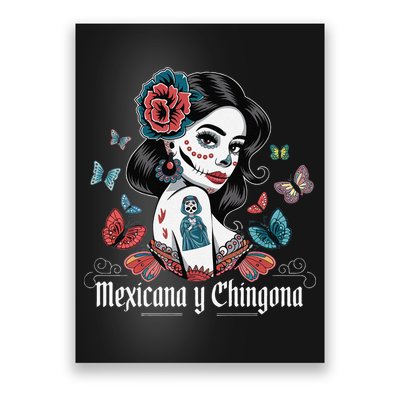 De Los Muertos La Catrina Day Of The Dead Sugar Skull Women Poster