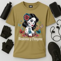 De Los Muertos La Catrina Day Of The Dead Sugar Skull Women Cooling Performance Crew T-Shirt