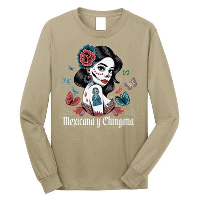De Los Muertos La Catrina Day Of The Dead Sugar Skull Women Long Sleeve Shirt