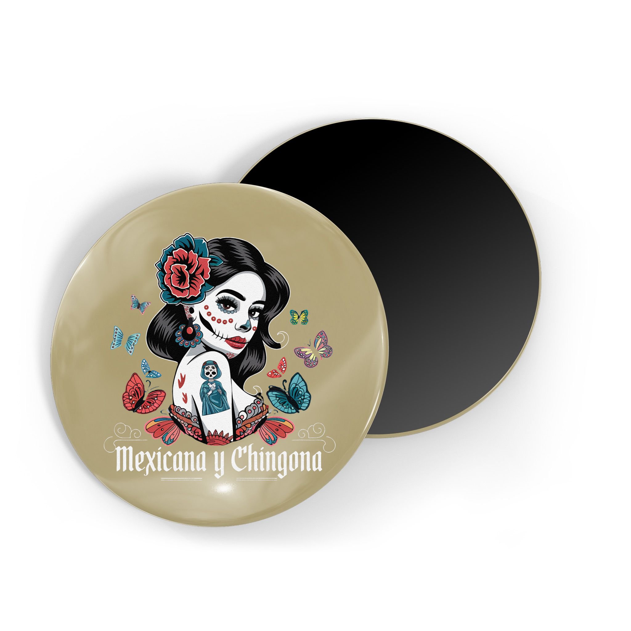 De Los Muertos La Catrina Day Of The Dead Sugar Skull Women Magnet