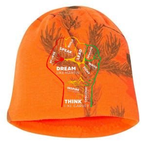 Dream Like Martin Lead Like Harriet Black History Month Kati - Camo Knit Beanie