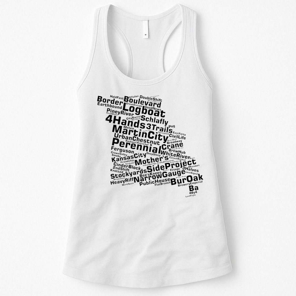 Drink Local Missouri Breweries Womens Tank Top