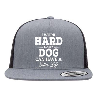 Dog Lovers Motivation Quote Flat Bill Trucker Hat