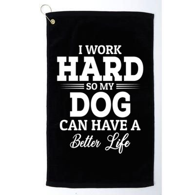 Dog Lovers Motivation Quote Golf Towel