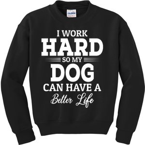 Dog Lovers Motivation Quote Kids Sweatshirt