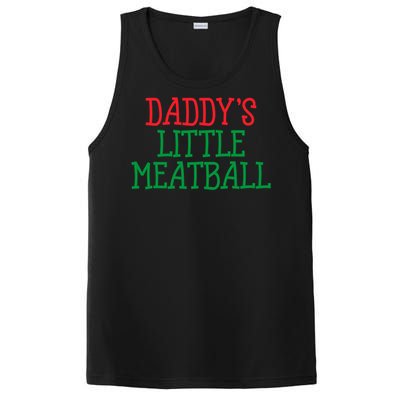 DaddyS Little Meatball Funny Food Lovers PosiCharge Competitor Tank