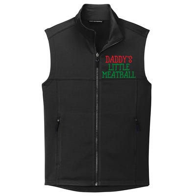 DaddyS Little Meatball Funny Food Lovers Collective Smooth Fleece Vest