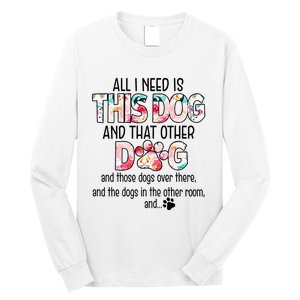 Dog Lover Motif For  dog motif with dog saying Long Sleeve Shirt