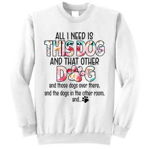 Dog Lover Motif For  dog motif with dog saying Sweatshirt